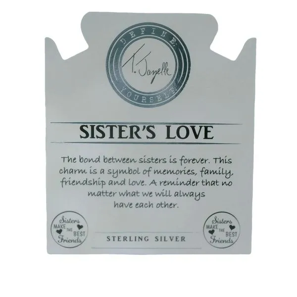 Blue Sparkle Agate Sister's Love Bracelet Image 2 Blocher Jewelers Ellwood City, PA