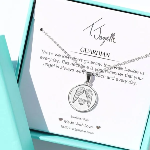 Guardian Sterling Silver Charm Necklace Image 3 Blocher Jewelers Ellwood City, PA