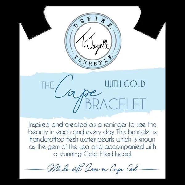 The Cape Bracelet- Pearl with Gold Ball Image 2 Blocher Jewelers Ellwood City, PA