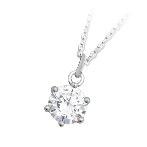 Sterling Silver CZ Necklace 
