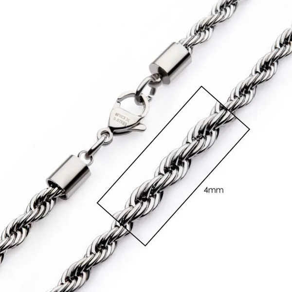 4mm Steel Rope Chain Necklace Blocher Jewelers Ellwood City, PA