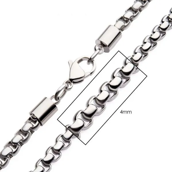 Stainless Steel Bold Box Chain Necklace Blocher Jewelers Ellwood City, PA