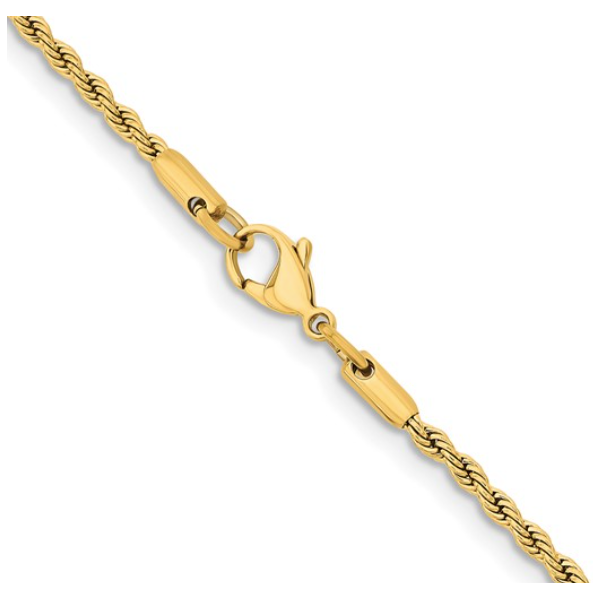 Yellow Stainless Steel Rope Chain 24