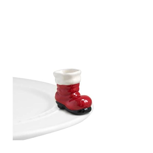 Nora Fleming Santa Boot Mini Blocher Jewelers Ellwood City, PA