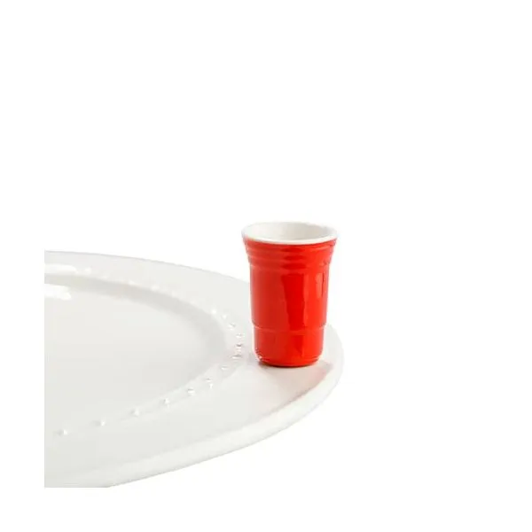 "Fill Me Up" Nora Fleming Red Solo Cup Mini Blocher Jewelers Ellwood City, PA