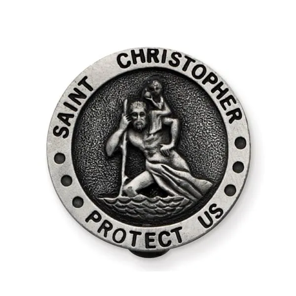 St. Christopher Visor Clip Blocher Jewelers Ellwood City, PA