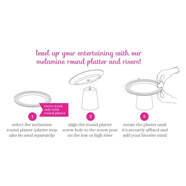 NEW Nora Fleming Melamine Round Platter Image 2 Blocher Jewelers Ellwood City, PA