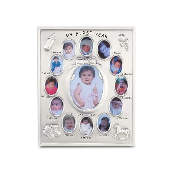 Silver-Plated 1st Year Photo Frame Blocher Jewelers Ellwood City, PA