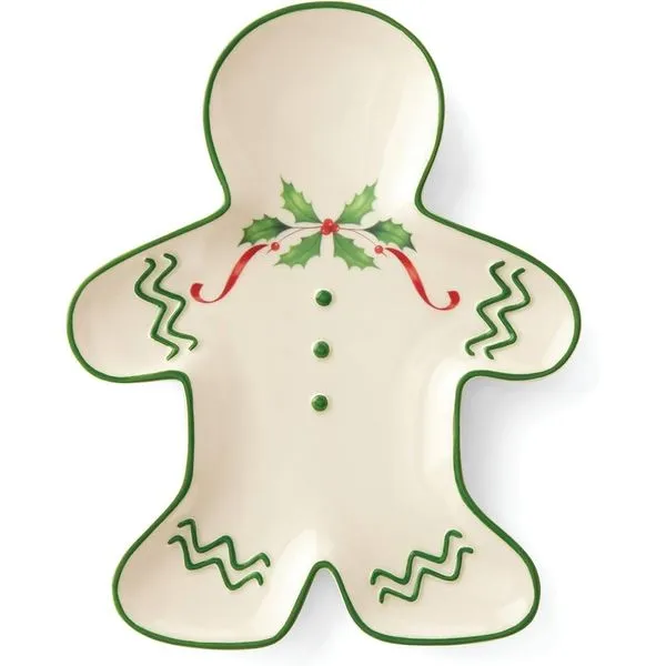 Lenox Holiday Gingerbread Accent Plate Blocher Jewelers Ellwood City, PA
