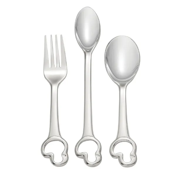 Duckling 3 Piece Fine Flatware Baby Set Blocher Jewelers Ellwood City, PA