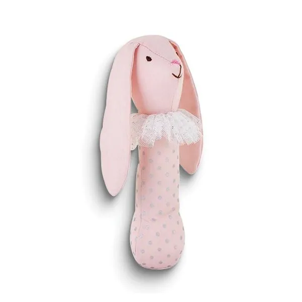 Rabbit Cotton/Polyester Cloth Post Rattle Blocher Jewelers Ellwood City, PA