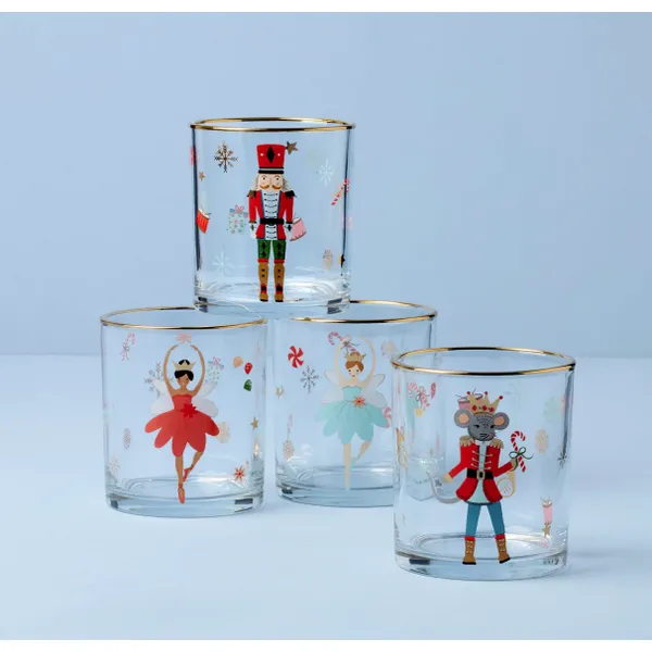 Lenox Nutcracker Ballet DOF Glasses, Set of 43.5