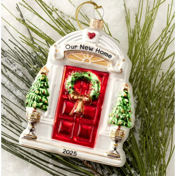 Lenox 2025 Retro Blown Glass New Home Ornament, 3.5