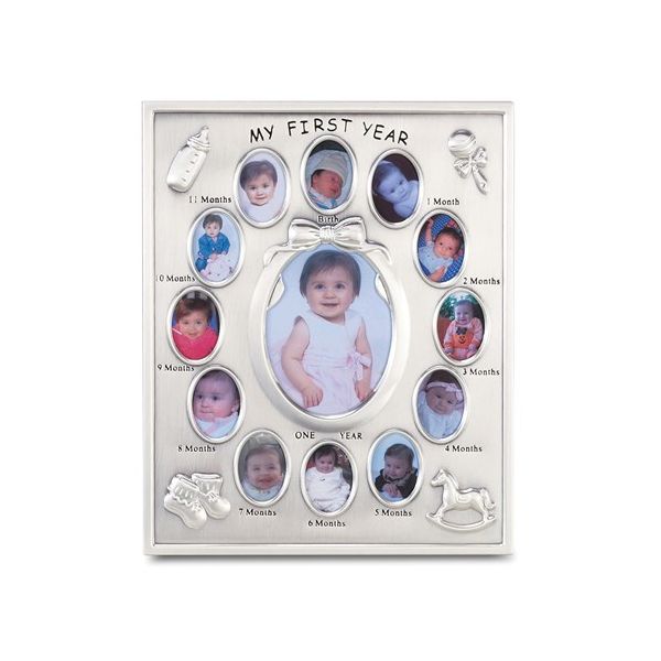 Silver-Plated 1st Year Photo Frame Blocher Jewelers Ellwood City, PA