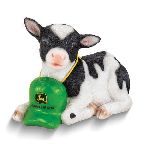 JOHN DEERE Calf with Cap Polyresin Savings Bank Blocher Jewelers Ellwood City, PA