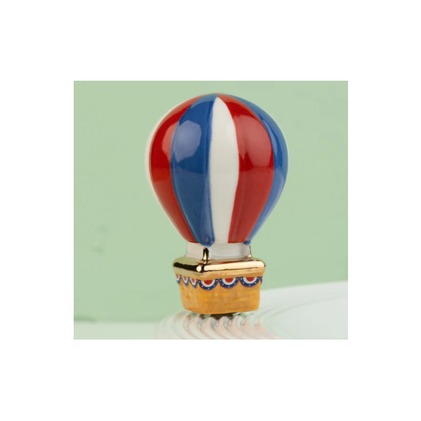 red, white and balloon (hot air balloon) mini Blocher Jewelers Ellwood City, PA