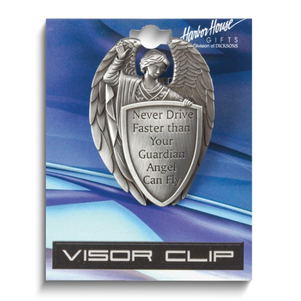 Silver-tone Metal Masculine Angel Visor Clip Blocher Jewelers Ellwood City, PA