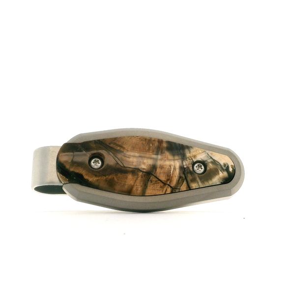 Titanium Money Clip, Mammoth Tusk, Browns Blocher Jewelers Ellwood City, PA