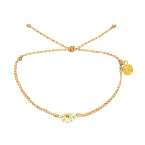 Beige Corded Bracelet with 