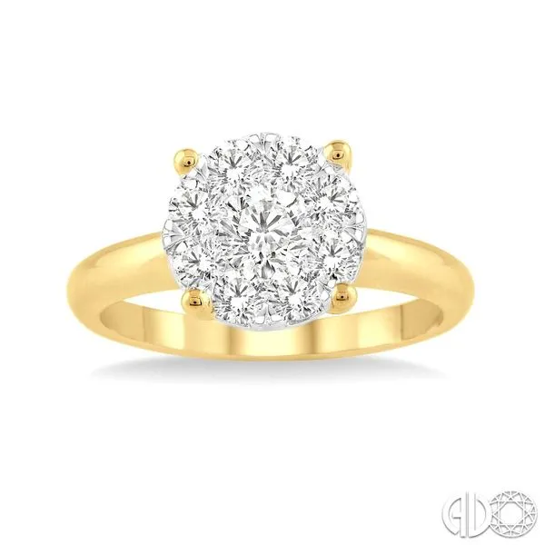Diamond Cluster Engagement Ring Blue Heron Jewelry Company Poulsbo, WA