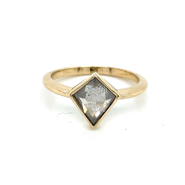 Salt&Pepper Kite Diamond Engagement Ring Image 2 Blue Heron Jewelry Company Poulsbo, WA