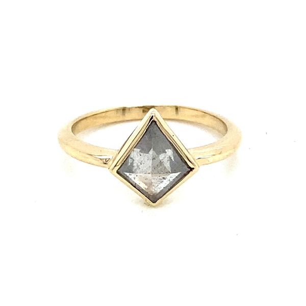 Salt&Pepper Kite Diamond Engagement Ring Blue Heron Jewelry Company Poulsbo, WA