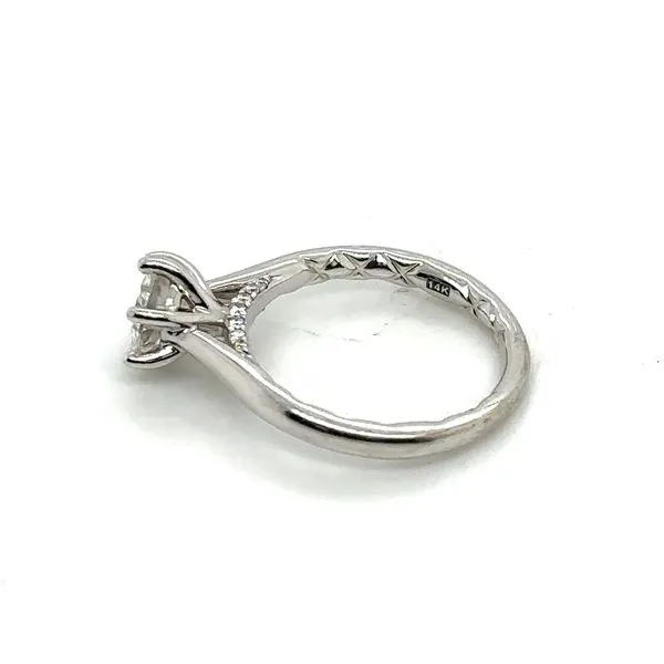 Moissanite Solitaire Engagement Ring Image 3 Blue Heron Jewelry Company Poulsbo, WA