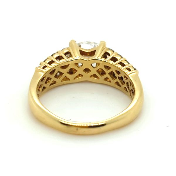 Oval Lab-Created Diamond Engagement Ring Image 3 Blue Heron Jewelry Company Poulsbo, WA