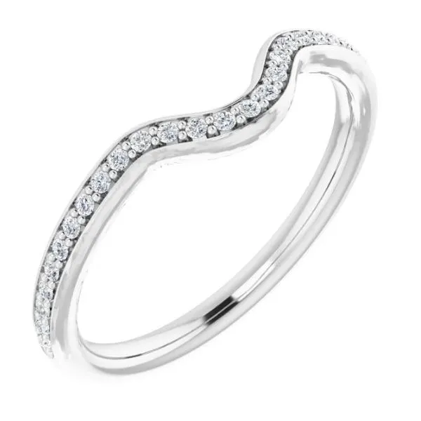 Diamond Contour Wedding Band Blue Heron Jewelry Company Poulsbo, WA