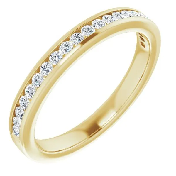 Diamond Channel Wedding Band Blue Heron Jewelry Company Poulsbo, WA