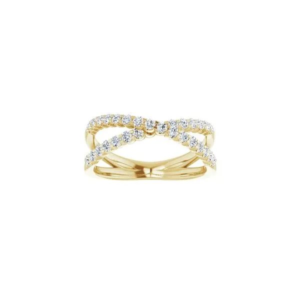 Diamond Criss-Cross Ring Blue Heron Jewelry Company Poulsbo, WA