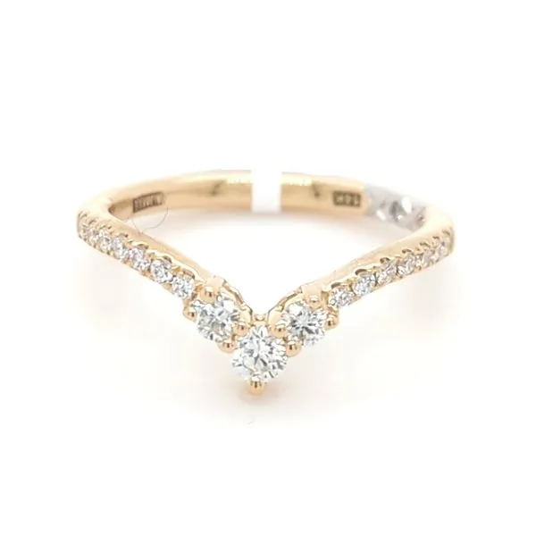 Round Diamond Chevron Ring Blue Heron Jewelry Company Poulsbo, WA