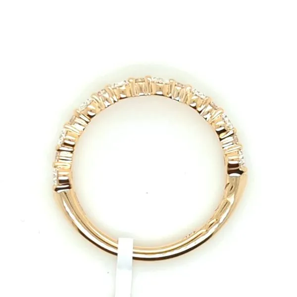 Oval & Round Diamond 14k Yellow Gold Wedding Ring Image 2 Blue Heron Jewelry Company Poulsbo, WA