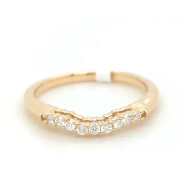 Contour Yellow Gold Diamond Band Blue Heron Jewelry Company Poulsbo, WA