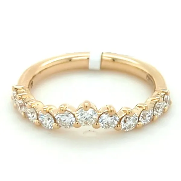 Round Diamond Curved Wedding Ring Image 2 Blue Heron Jewelry Company Poulsbo, WA