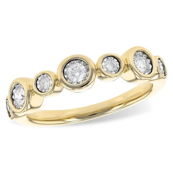 Bezel Round Diamond Stacking Ring Blue Heron Jewelry Company Poulsbo, WA