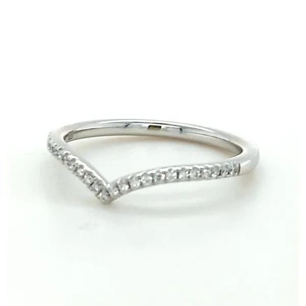 14k Gold Chevron Diamond Band Blue Heron Jewelry Company Poulsbo, WA