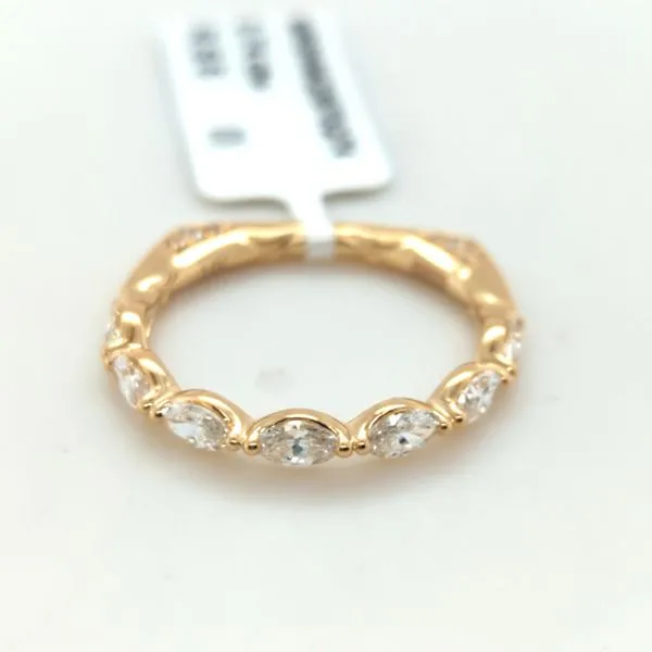 14k Yellow Gold Marquise Diamond Band Blue Heron Jewelry Company Poulsbo, WA