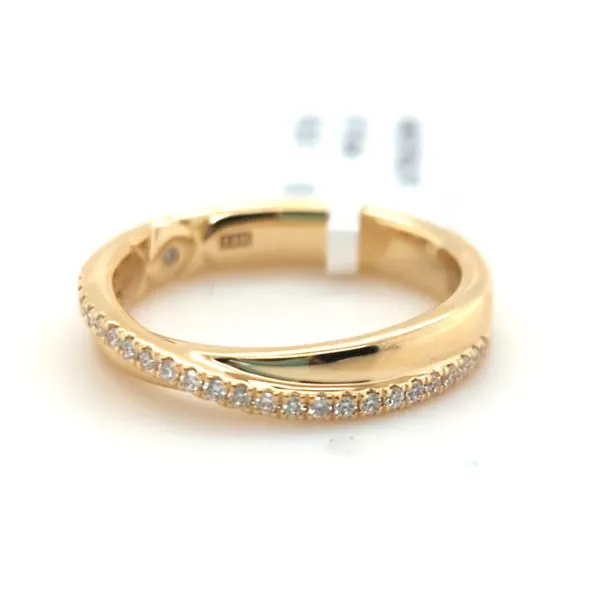 14k Yellow Gold Diamond Wave Band Blue Heron Jewelry Company Poulsbo, WA