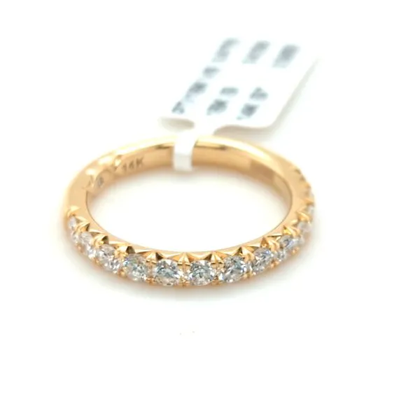 14k Gold Round Diamond 0.75ctw Half-Eternity Band Blue Heron Jewelry Company Poulsbo, WA