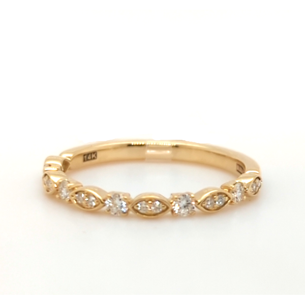 14k Gold Round Diamond Stackable Band Blue Heron Jewelry Company Poulsbo, WA