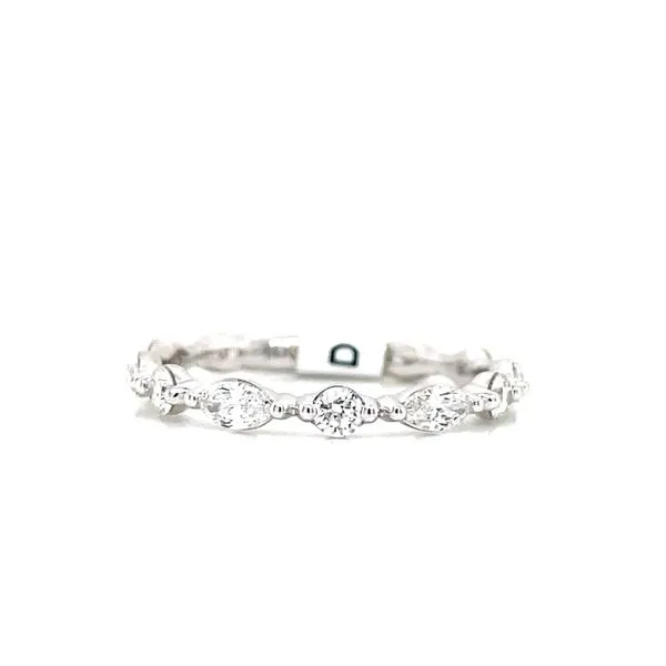 Marquise & Round Diamond Band Blue Heron Jewelry Company Poulsbo, WA