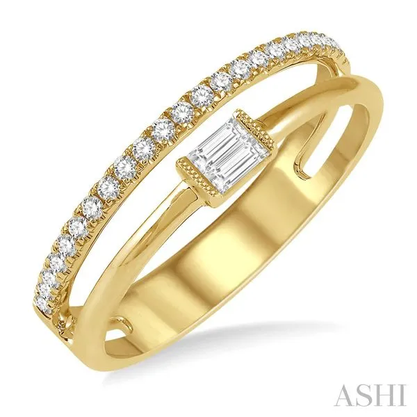 Double Row Baguette Diamond Fashion Ring Blue Heron Jewelry Company Poulsbo, WA