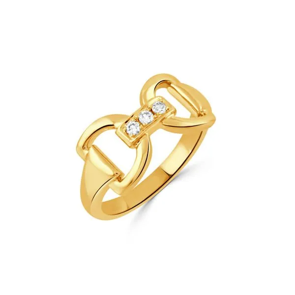 18k Gold Equestrian Diamond Ring Blue Heron Jewelry Company Poulsbo, WA