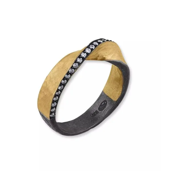 Pave Diamond Twist Ring Blue Heron Jewelry Company Poulsbo, WA