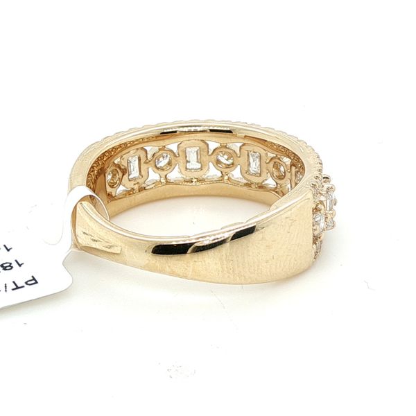 14k Yellow Gold Openwork Diamond Statement Band Image 2 Blue Heron Jewelry Company Poulsbo, WA