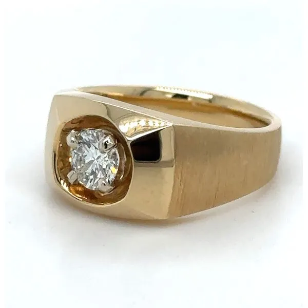 Men s Geometric Diamond Statement Ring
