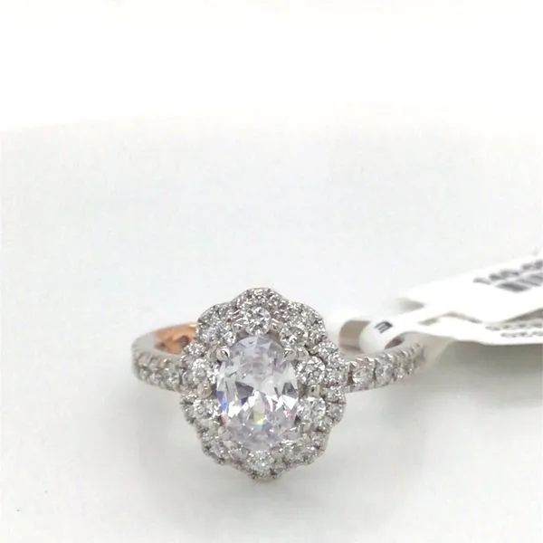 Oval Double Halo Semi-Mount Engagement Ring Blue Heron Jewelry Company Poulsbo, WA