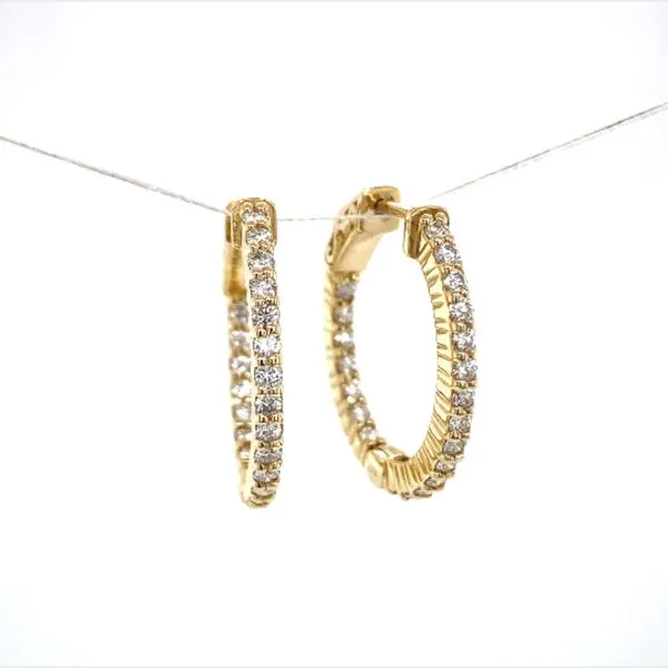 Inside-Out Diamond Hoop Earrings Blue Heron Jewelry Company Poulsbo, WA
