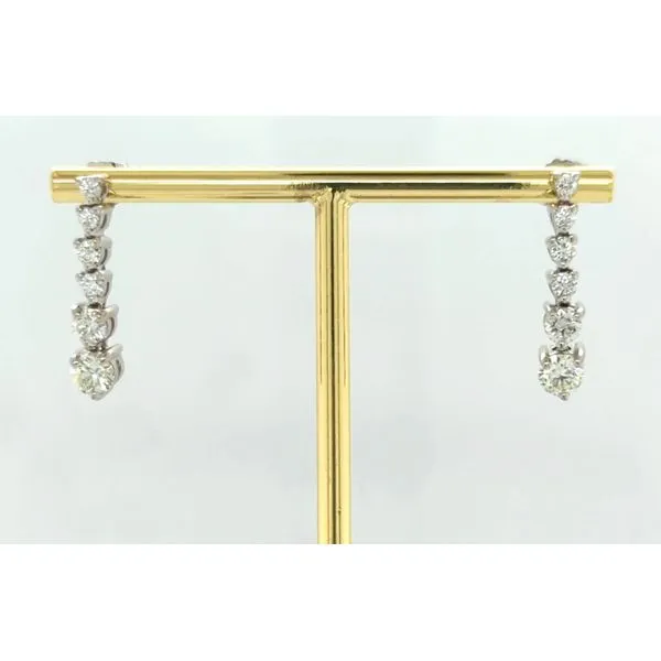 Graduated Diamond Dangle Earrings Blue Heron Jewelry Company Poulsbo, WA